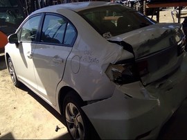 2014 HONDA CIVIC, WHITE, LX, 1.8L, AT,  A25080